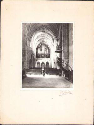 Interiorul catedralei evanghelice din Sibiu, 1977, studio Fischer