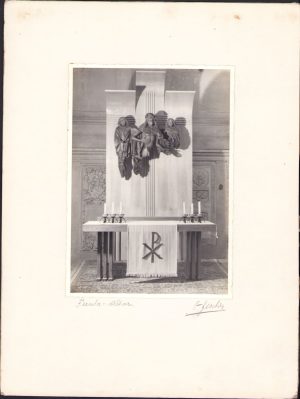 Interiorul catedralei evanghelice din Sibiu, 1988, studio Fischer