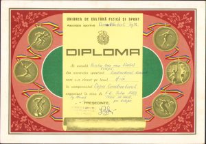 Diplomă, 1969, Cupa Constructorul Târgu Mureș
