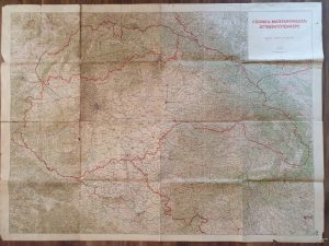 Csonka Magyarorszag attekintoterkepe, cca 1940, hartă