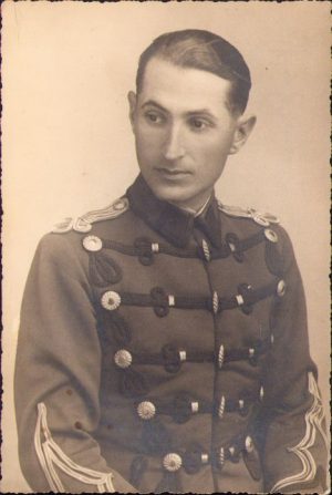 Ofițer român de cavalerie, studio Cloos, Sebeș