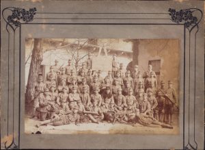 Ofițeri și gradați instructori și militari cursanți la cursul de experți mitraliori, 1916/1917, armata austro-ungară