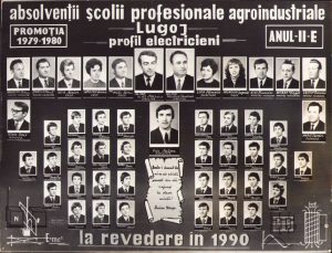 Absolvenți Școala profesională agroindustrială Lugoj, 1979-1980