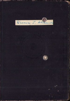 Carnet universitar de cursuri și lucrări Facultatea de Chimie, Universitatea "Victor Babeș" din Cluj, 1949 + 2 chitanțe de plată a taxelor