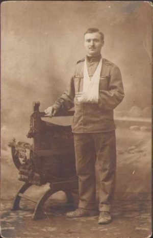 Militar austro-ungar rănit, 1914, Remetea Mică, Timiș