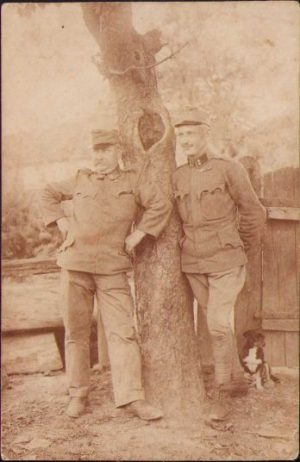 Gradați austro-ungari de origine maghiari din Transilvania fotografiați pe Frontul de Est, 1917