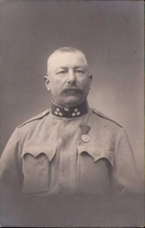 Gradat austro-ungar decorat, 1917, Budejovice, Primul Război Mondial