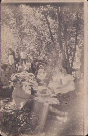 Ofițeri români și civili, 1924, Străjeni, Basarabia