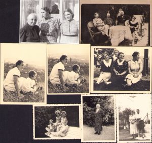 Lot de 8 poze familie din Brad, județul Hunedoara, anii 1930