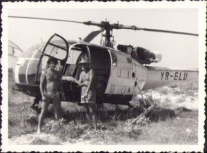 Elicopter Alouette înmatriculat în România YR-ELU, 1982