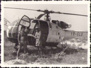 Elicopter Alouette înmatriculat în România YR-ELU, 1982