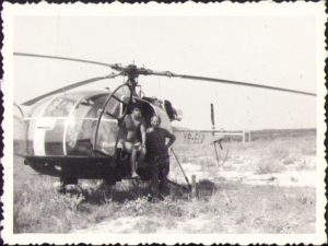 Elicopter Alouette înmatriculat în România YR-ELU, 1982