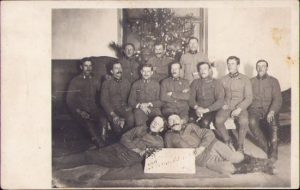 Soldați austro-ungari, Feldpost 512, cu ștampilă 30,5 Morserbatterie nr 2, 1917