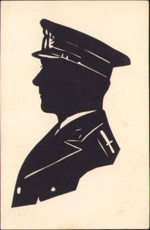 Siluetă de maior român, perioada interbelică