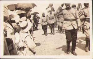 Regimentul 3 Obuziere la paradă, anii 1920, lot de 3 fotografii