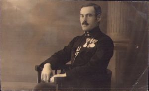 Locotenent austro-ungar decorat cu Crucea de Fier germană și cu trei medalii austro-ungare pentru vitejie, 1917, Cluj