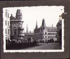 Reclamă Ursus pe clădire, Cluj, perioada interbelică
