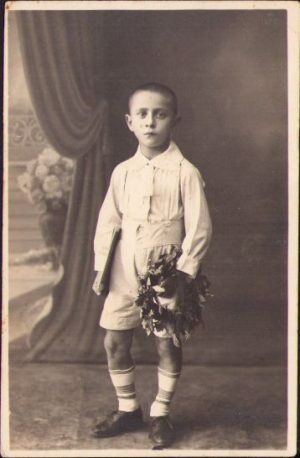 Elev premiant cu coroniță, România, 1925