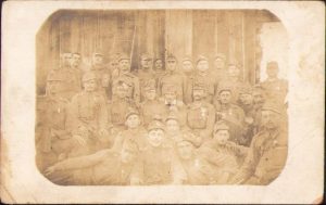 Militari din Divizia 40 Honved, Feldpost 414, 1917, Primul Război Mondial, fotografie expediată la Timișoara