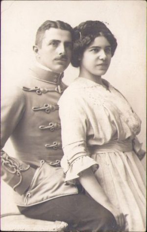Locotenentul-major austro-ungar de origine română Minișca Ioan din Regimentul 2 Husari, Divizia 38 Infanterie honvezi, 1914, Brașov