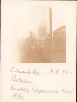 Militar german, Regimentul 54 Infanterie, 1917, Lemberg - Kleperow, Primul Război Mondial