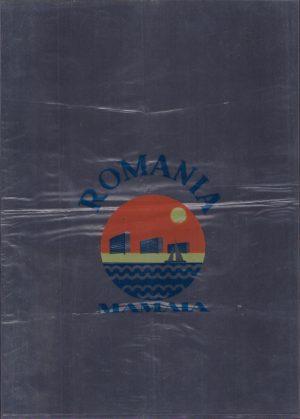 Pungă din plastic cu reclamă Mamaia, perioada comunistă