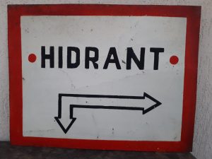 Tablă vopsită industrială - Hidrant - România comunistă