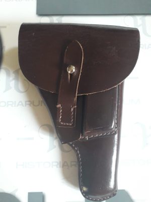 Toc german din piele maro pentru pistol Walther