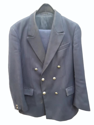 Uniformă CFR cu nasturii argintii - veston + pantaloni