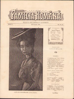 Familia română, numărul 8-9, anul 1, 1908, Budapesta, proprietar-editor Lucian Bolcaș