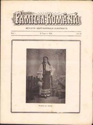 Familia română, numărul 28, anul 1, 1908, Budapesta, proprietar-editor Lucian Bolcaș