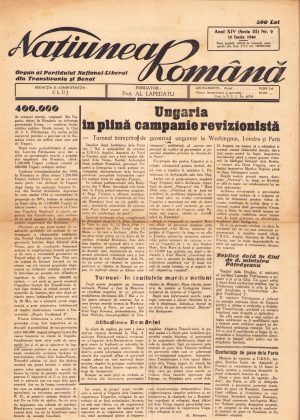 Națiunea Română, 9/1946, Cluj, P.N.L.