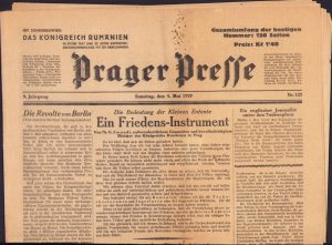 Prager Presse, 122/1929