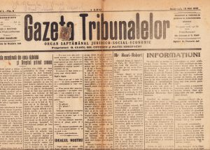 Gazeta Tribunalelor, 9/1919, anul I