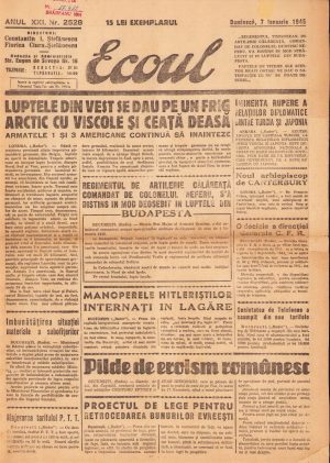 Ecoul, 2528/1945, Timișoara