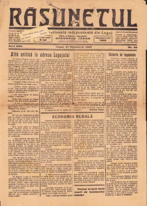 Răsunetul, 46/1943, Lugoj