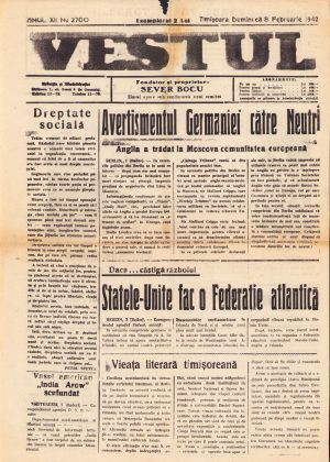Vestul, 2700/1942, Timișoara