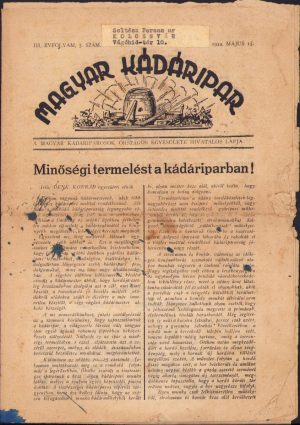 Magyar kádáripar, 3/1944, Budapest