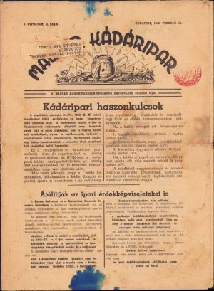 Magyar kádáripar, 2/1942, Budapest