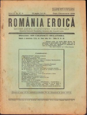 România Eroică, 5-8/1939, Cluj