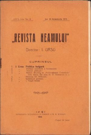 Revista Neamului, nr. 2/1915, Iași