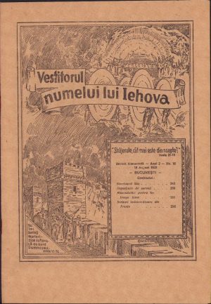 Vestitorul numelui lui Iehova, 16/1933