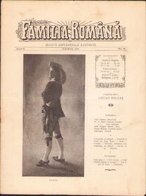 Familia română, numărul 5, anul 1, 1908, Budapesta, proprietar-editor Lucian Bolcaș