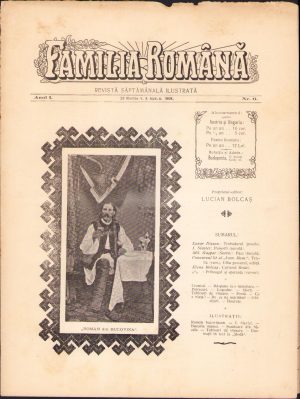 Familia română, numărul 6, anul 1, 1908, Budapesta, proprietar-editor Lucian Bolcaș
