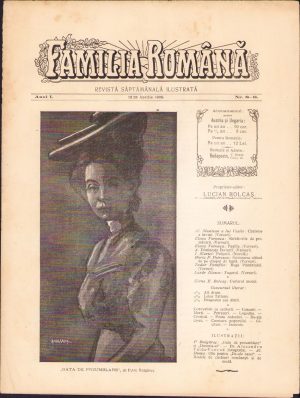Familia română, numărul 8-9, anul 1, 1908, Budapesta, proprietar-editor Lucian Bolcaș
