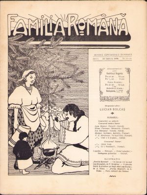 Familia română, numărul 13-14, anul 1, 1908, Budapesta, proprietar-editor Lucian Bolcaș
