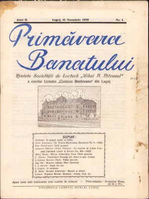 Primăvara Banatului, 1/1929, Lugoj