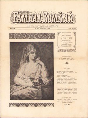 Familia română, numărul 2-3, anul 1, 1908, Budapesta, proprietar-editor Lucian Bolcaș