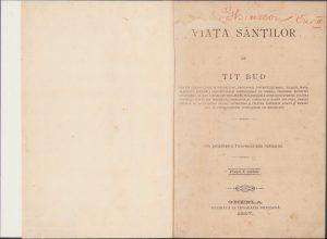 Viața sânților de Tit Bud, 1897, Gherla, greco-catolică