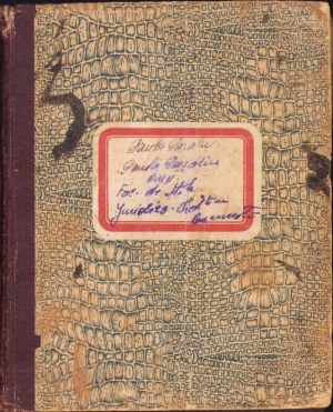 Caiet al unui student român la Drept la București, 1922